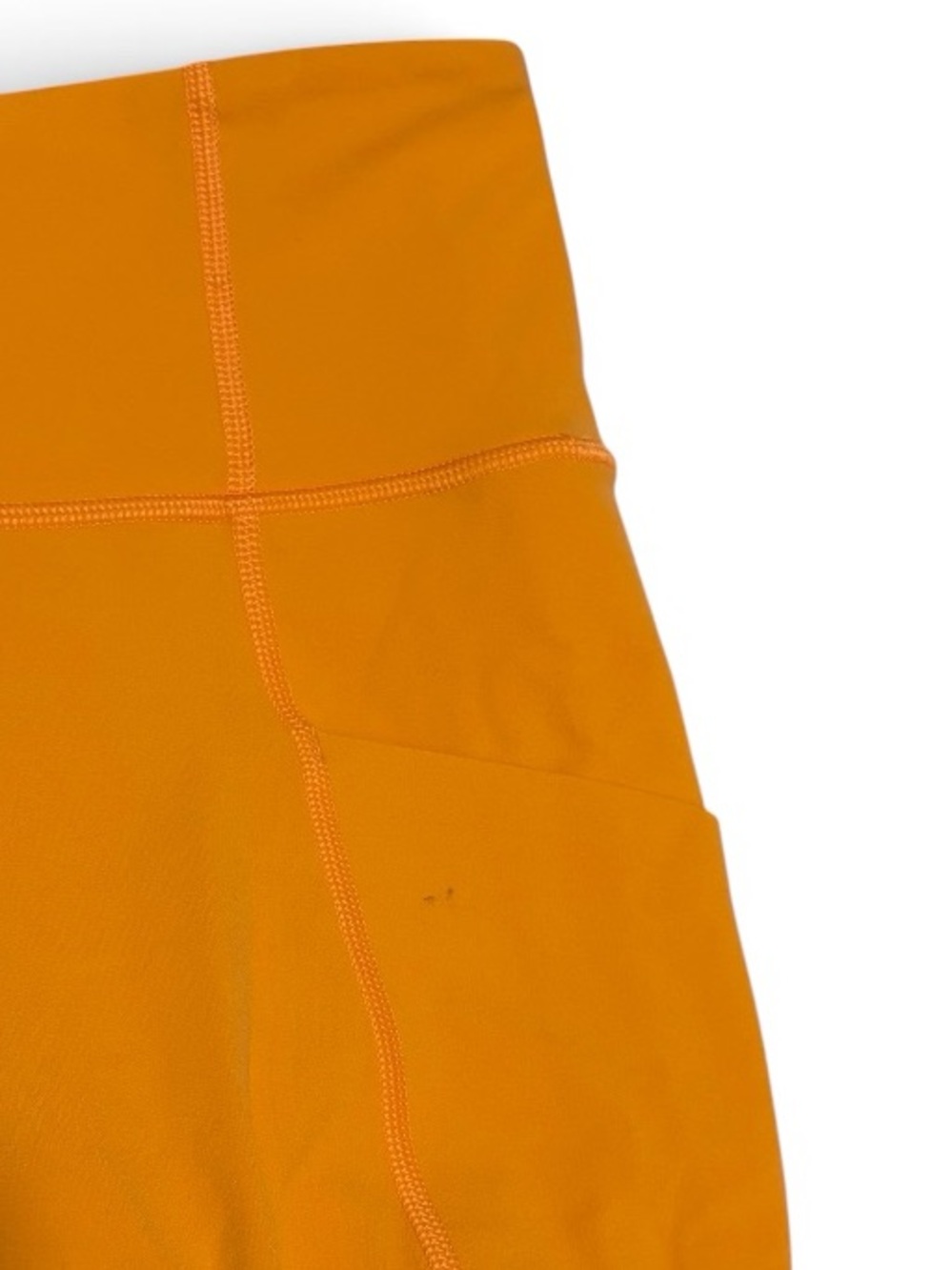 Athleta Stash Pocket Salutation Tight w/ Powervita Fabric Orange Leggings Sz XS - Picture 5 of 5
